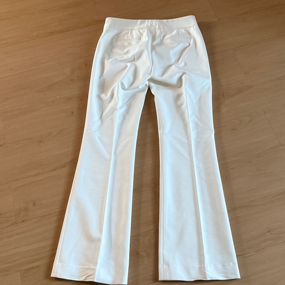 ANTONIO MELANI WHITE MAXINE FIT FLARED SHABBY CHIC DRESS PANTS SZ 2 BUSINESSWEAR - Picture 9 of 15